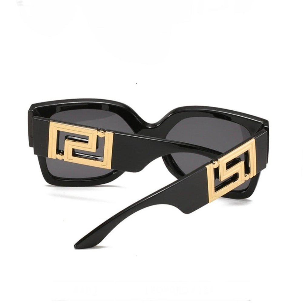 New Square Thick Frame Sunglasses Women Big Size Eyewear Lunette Femme Luxury - Picture 4 of 5